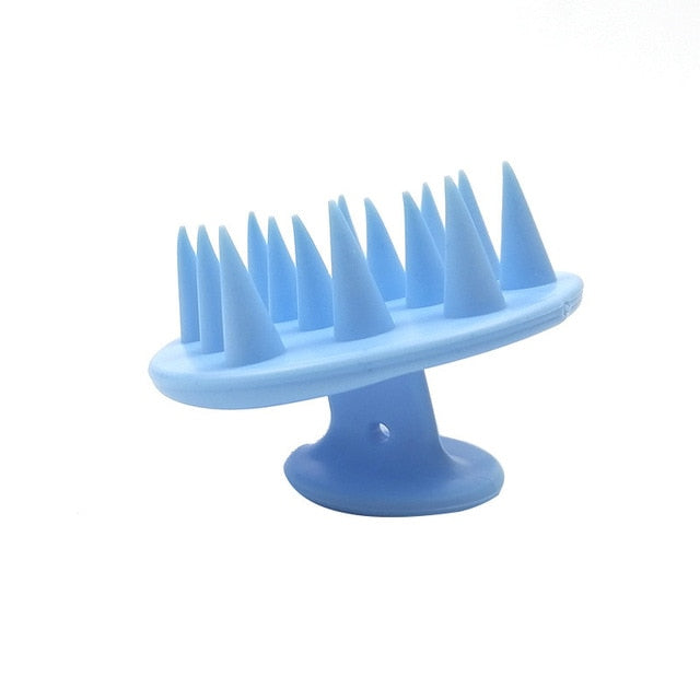 Silicone Hair Brush - A / Blue - Made of Stars