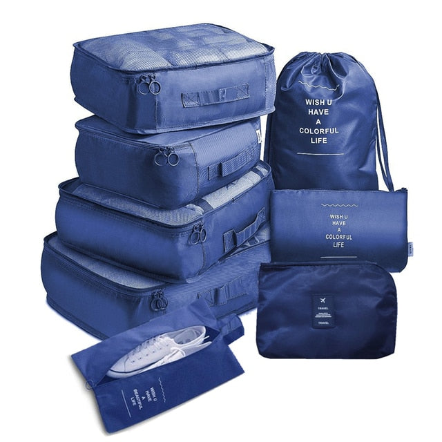 Set Travel Bags - Navy / Set B - Made of Stars