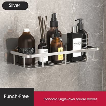 Punch-free Bathroom Shelves - Silver one(standard) - Made of Stars