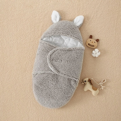 Baby Sleeping Bag - Gray bunny ears / 6M 42X68CM - Made of Stars