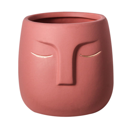 Poly Face Vase - Red - Made of Stars