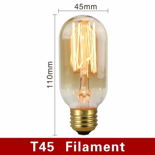 Vintage Edison Bulb - T45 / Filament - Made of Stars