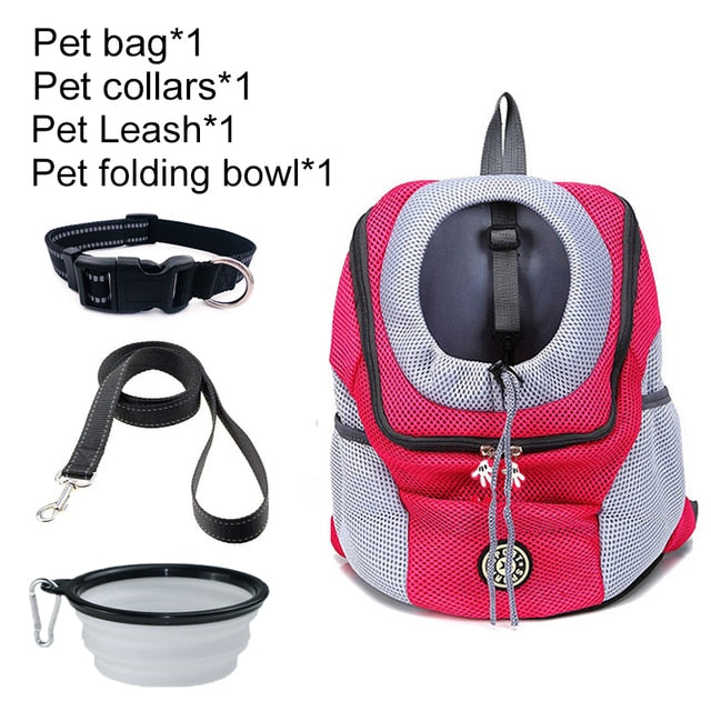 Pet Carrier Bag - Rose Red / S for 0-5kg / Bag + set - Made of Stars