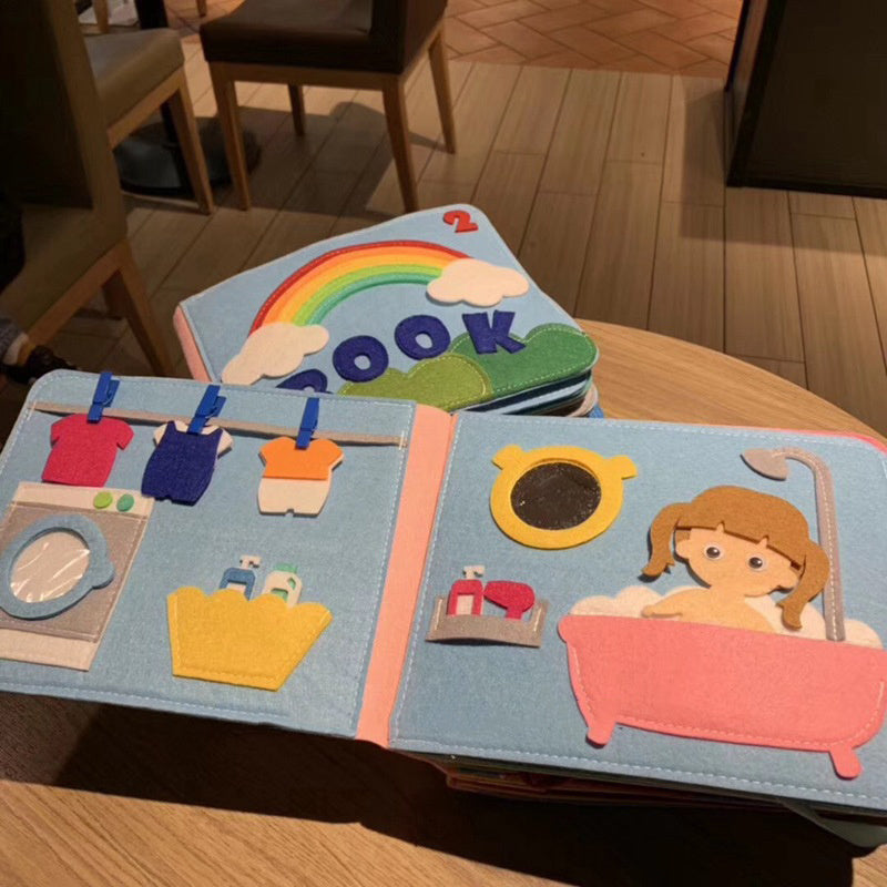 Montessori Series Children's Baby Cloth Book - Made of Stars