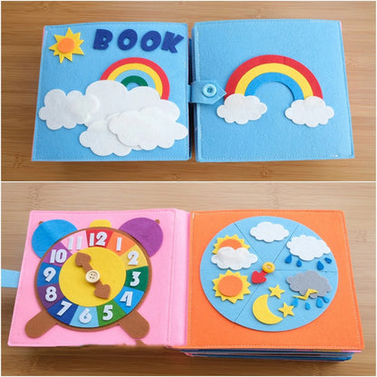 Montessori Series Children's Baby Cloth Book - Made of Stars