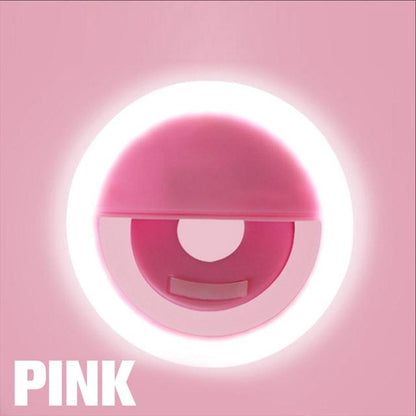 LED Selfie Ring - Pink - Made of Stars