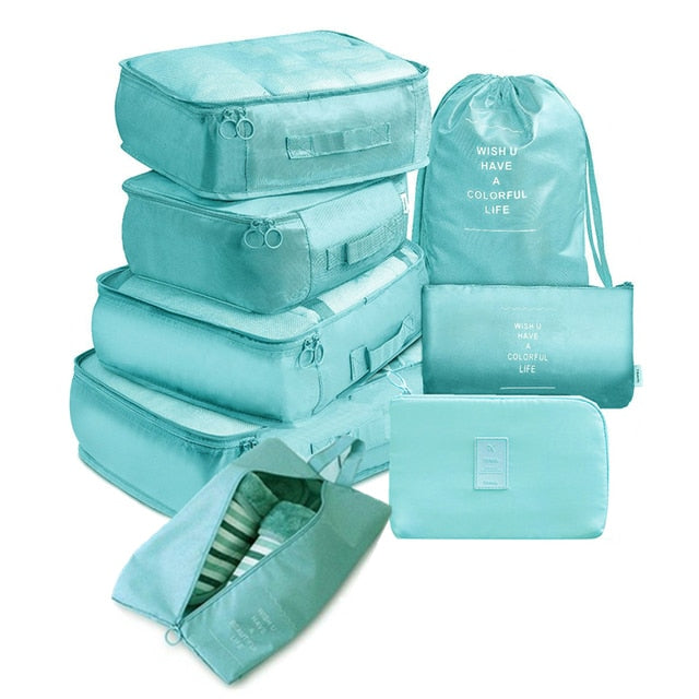 Set Travel Bags - Sky blue / Set B - Made of Stars