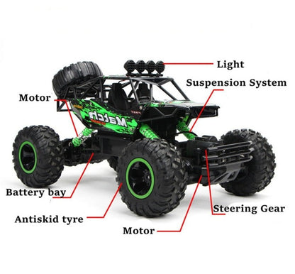ZWN TurboTracer Series - 4WD RC Car with LED Lights - Made of Stars