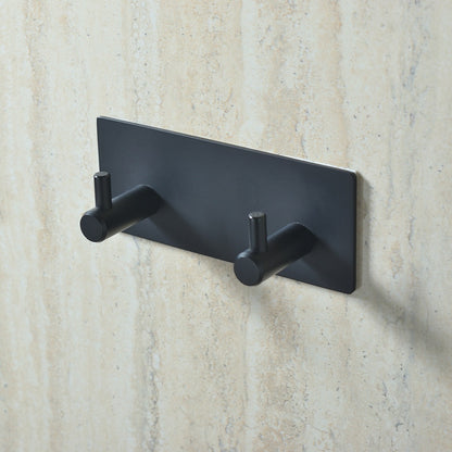 Stainless Steel Wall Hook - A - 2 hooks / Black - Made of Stars