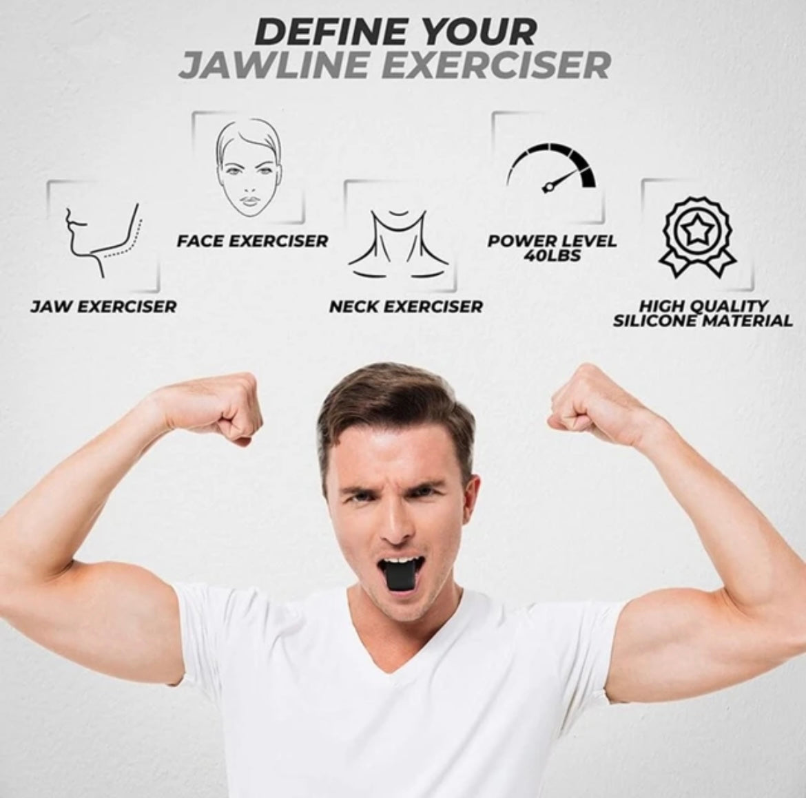 JawFit Pro - The Ultimate Jawline Toner - Made of Stars