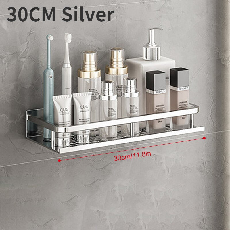 Bathroom Wall Shelf - 30CM / Silver - Made of Stars