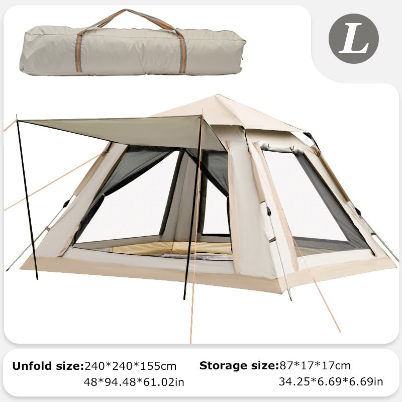 Pop Up Camping Tent - L - 5/8 Persons - Made of Stars