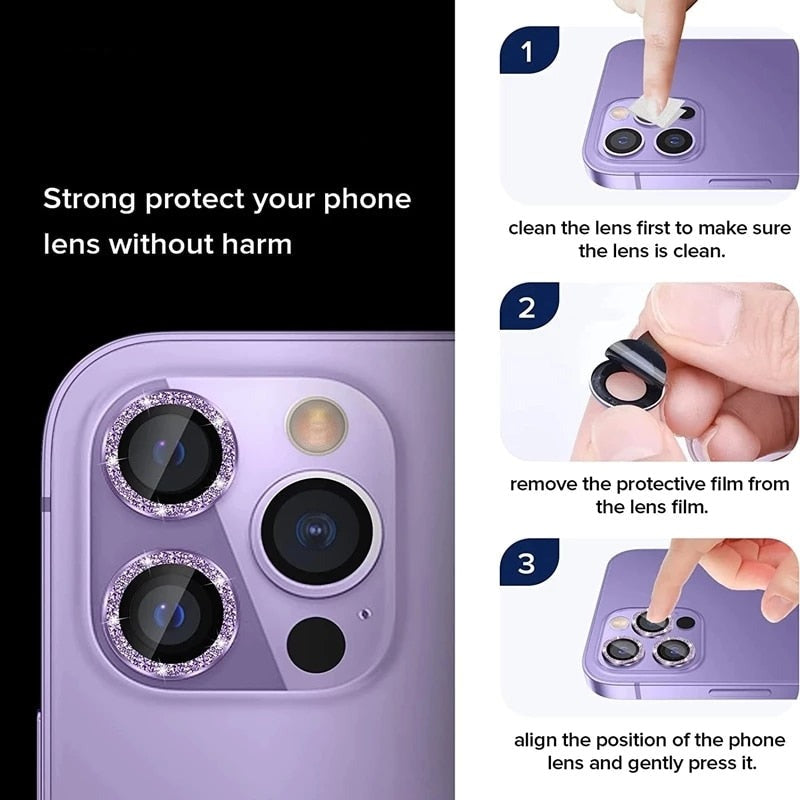 IPhone Camera Lens Shield - 3Pcs - Made of Stars