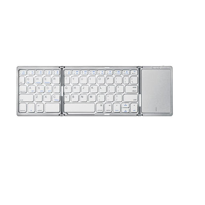 Mini Folding Keyboard With Touchpad - Silver - Made of Stars