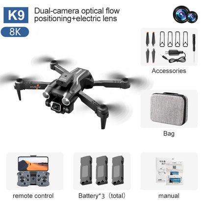 K9 Pro RC - Drone Professional 8K HD Camera - Black - Made of Stars