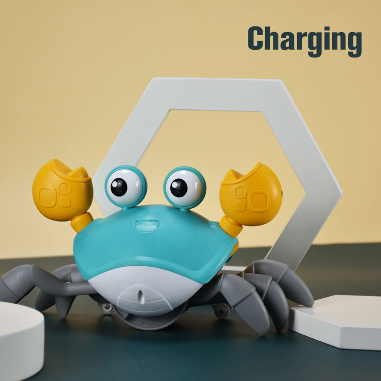 Interactive Crawling Crab - Charging / Green - Made of Stars