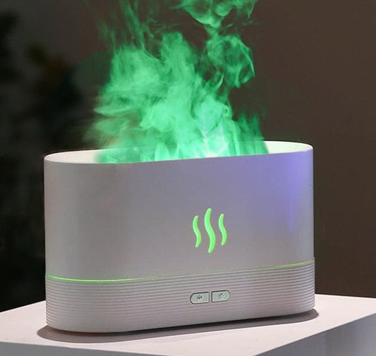 Flame Aroma Diffuser - White - Made of Stars