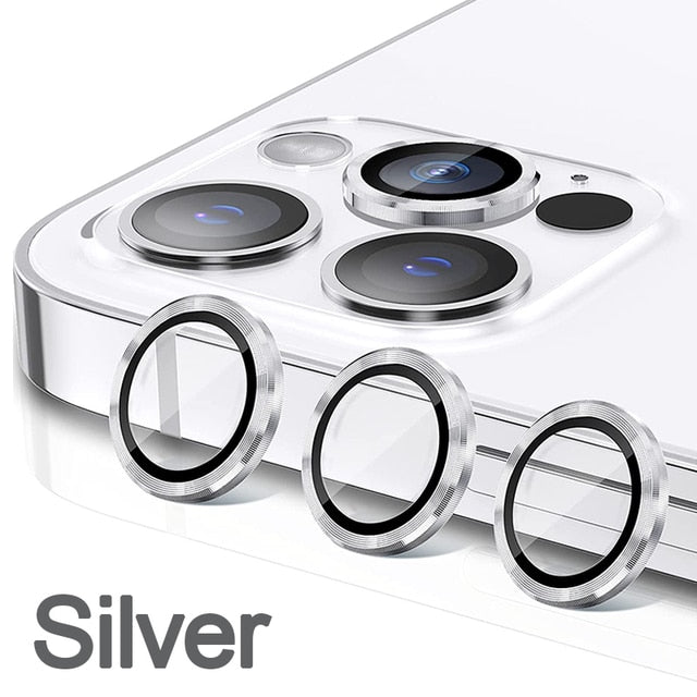 IPhone Camera Lens Shield - 3Pcs - Silver / iPhone 14 ProMax - Made of Stars
