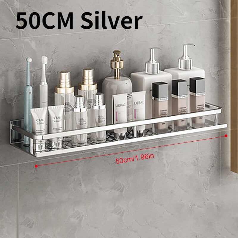 Bathroom Wall Shelf - 50CM / Silver - Made of Stars
