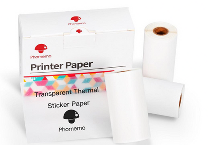Mini Printer - 3 Pcs Transparent Thermal Paper Roll - Made of Stars
