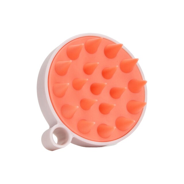 Silicone Hair Brush - D / Red orange - Made of Stars