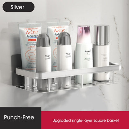 Punch-free Bathroom Shelves - Silver one(upgraded) - Made of Stars