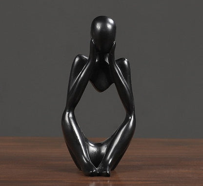 The Thinker Abstract Figurine - Black / C - Made of Stars