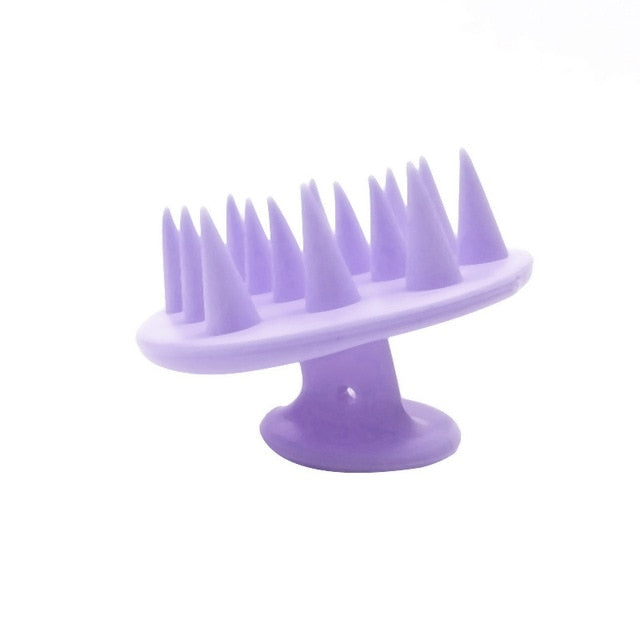 Silicone Hair Brush - A / Purple - Made of Stars