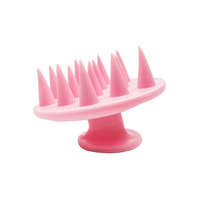Silicone Hair Brush - A / Pink - Made of Stars