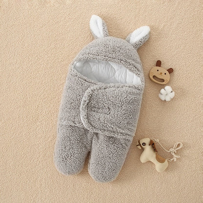 Baby Sleeping Bag - Gray bunny ears / 9M 45X78CM - Made of Stars