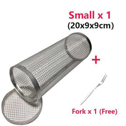Stainless Steel Grilling Basket - Small Basket x1 - Made of Stars