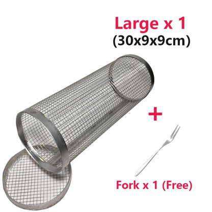Stainless Steel Grilling Basket - Large Basket x1 - Made of Stars