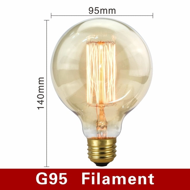 Vintage Edison Bulb - G95 / Filament - Made of Stars