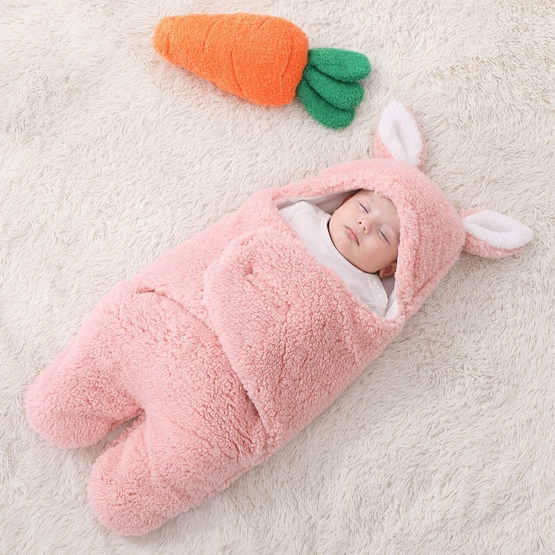 Baby Sleeping Bag - Pink bunny / 3M 40X62CM - Made of Stars