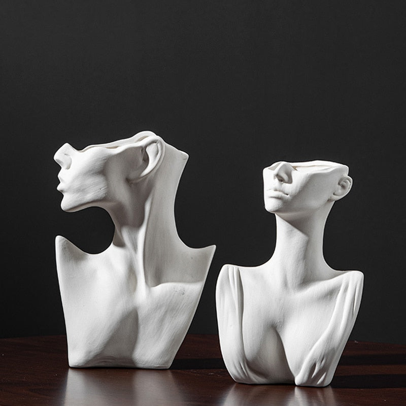 Woman Body Ceramic Vase - Made of Stars